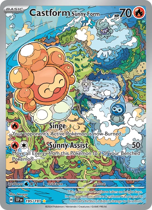 Castform Sunny Form 195 – Holo