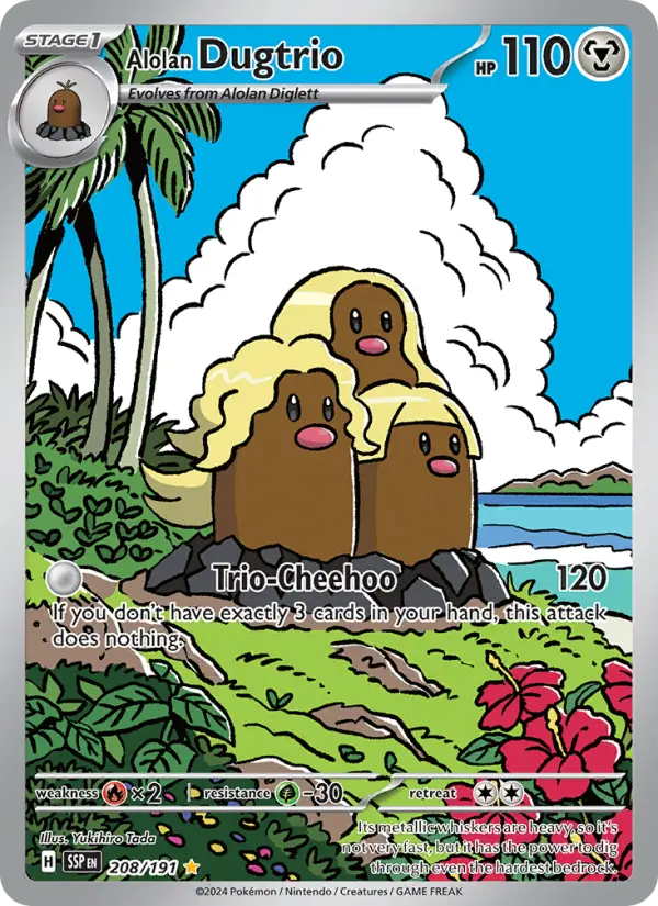 Alolan Dugtrio 208 – Holo