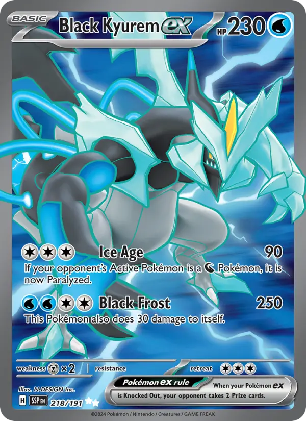 Black Kyurem ex 218 – Holo