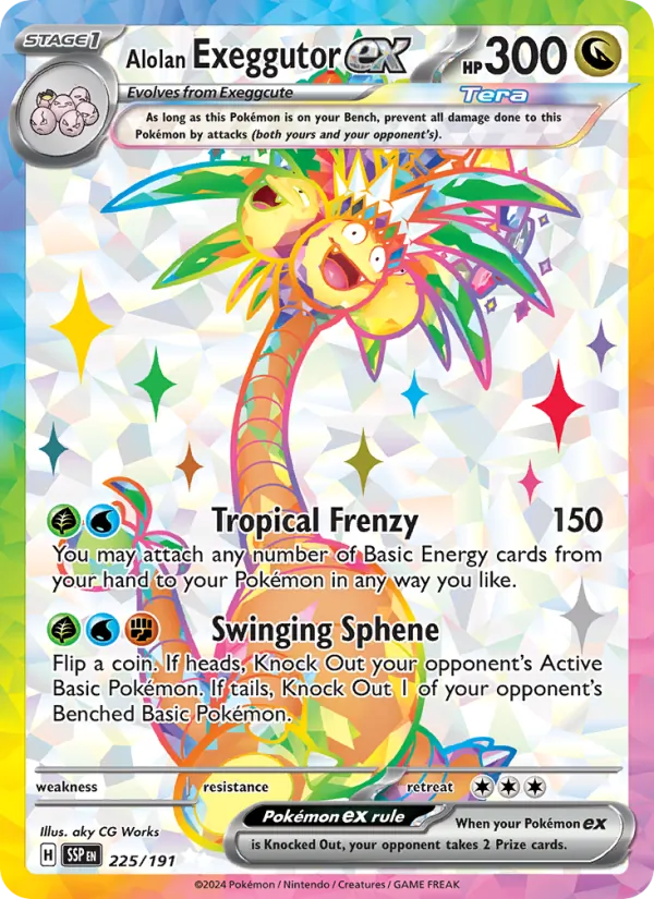 Alolan Exeggutor ex 225 – Holo