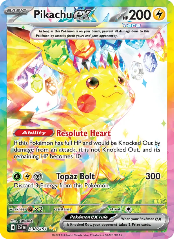 Pikachu ex 238 – Holo