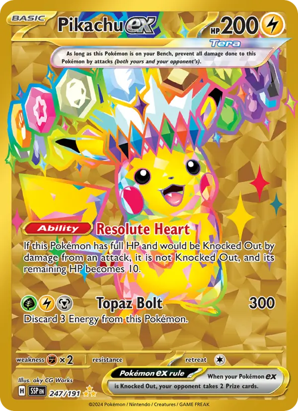 Pikachu ex 247 – Holo