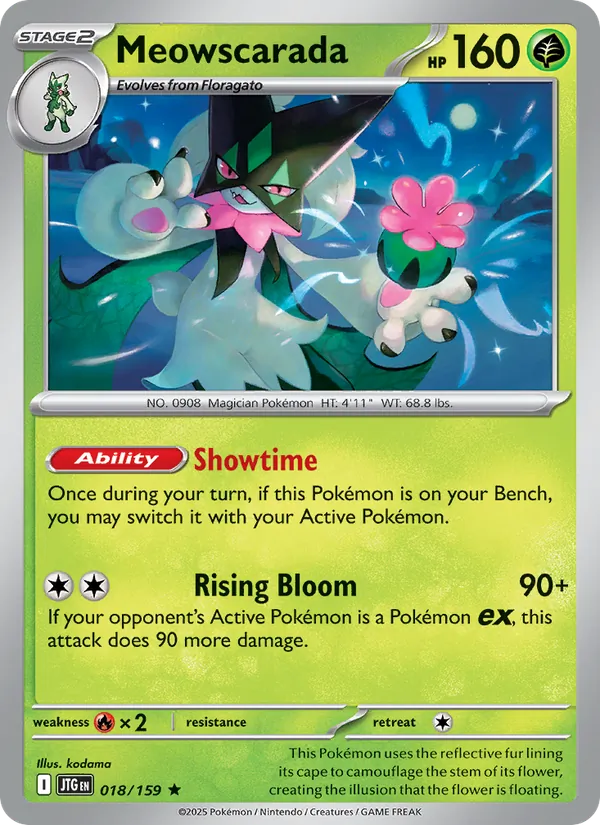 Meowscarada 018 – Reverse Holo