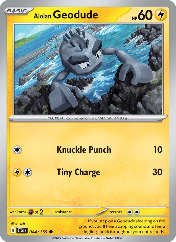Alolan Geodude 044 – Non-holo