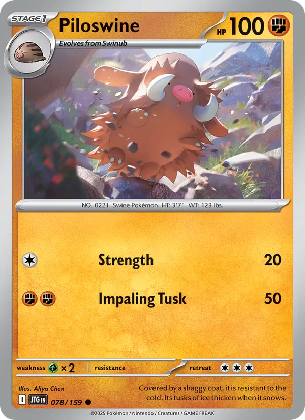 Piloswine 078 – Non-holo