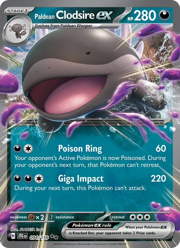 Paldean Clodsire ex 094 – Holo