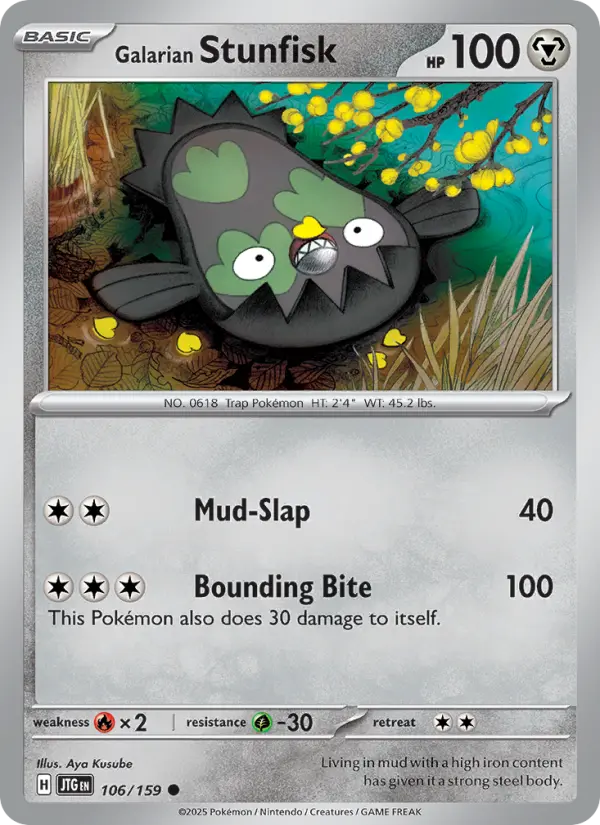 Galarian Stunfisk 106 – Non-holo