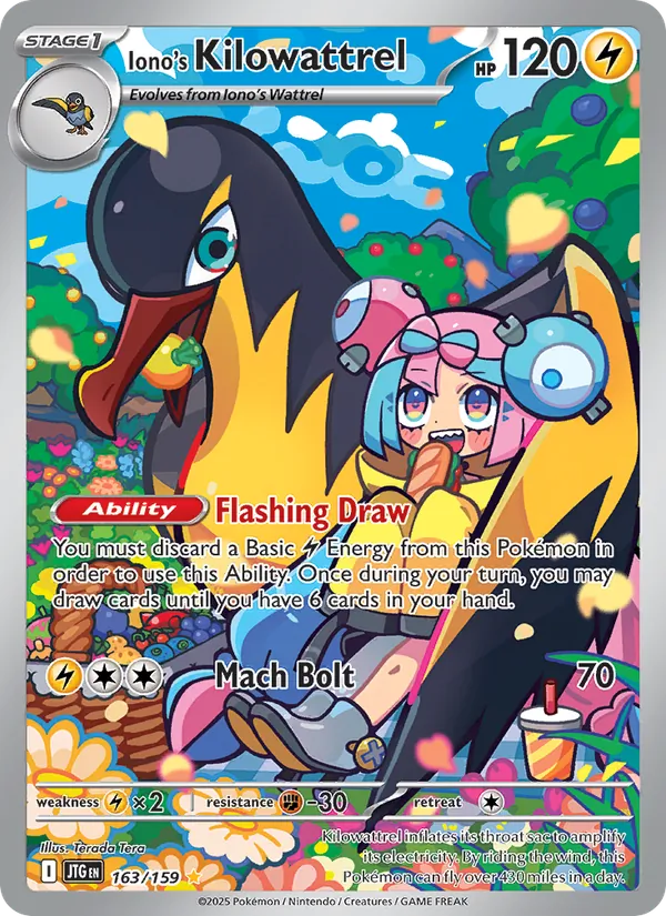 Iono's Kilowattrel 163 – Holo