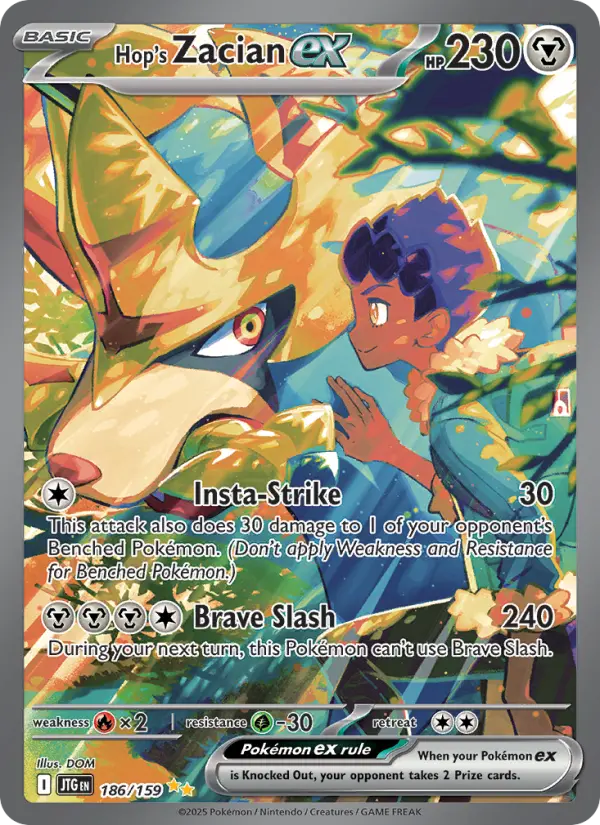 Hop's Zacian ex 186 – Holo