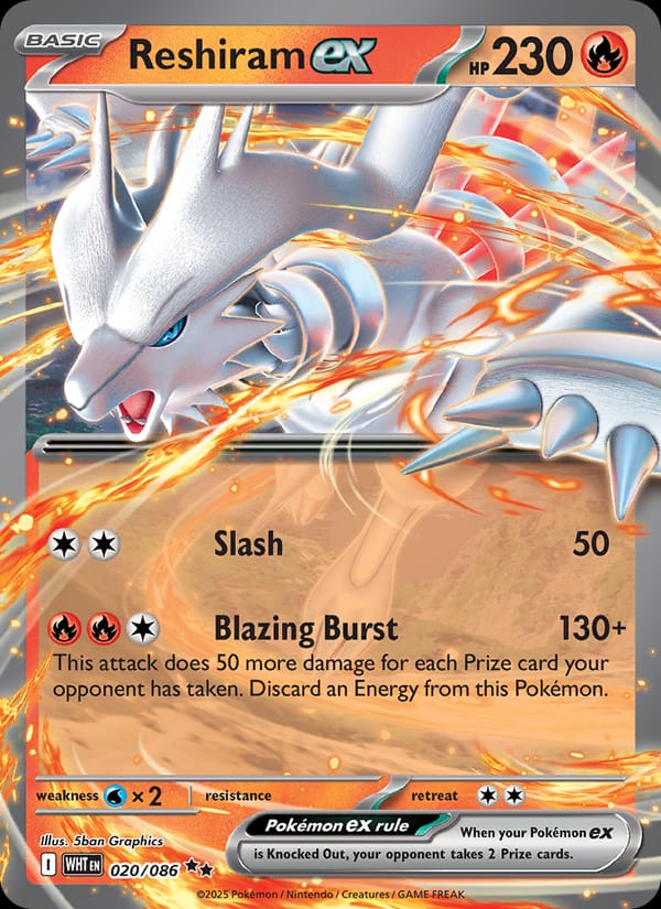 Reshiram ex 020/086