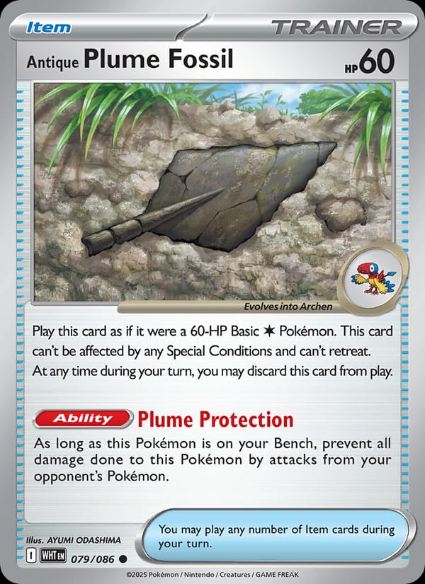 Antique Plume Fossil 079/086