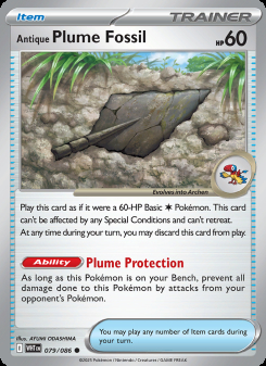 Antique Plume Fossil