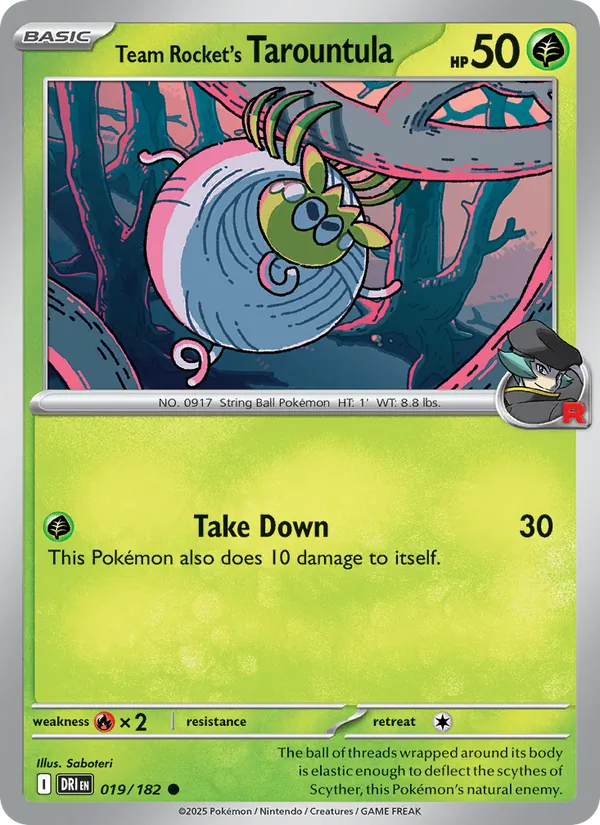 Team Rocket's Tarountula 019 – Non-holo