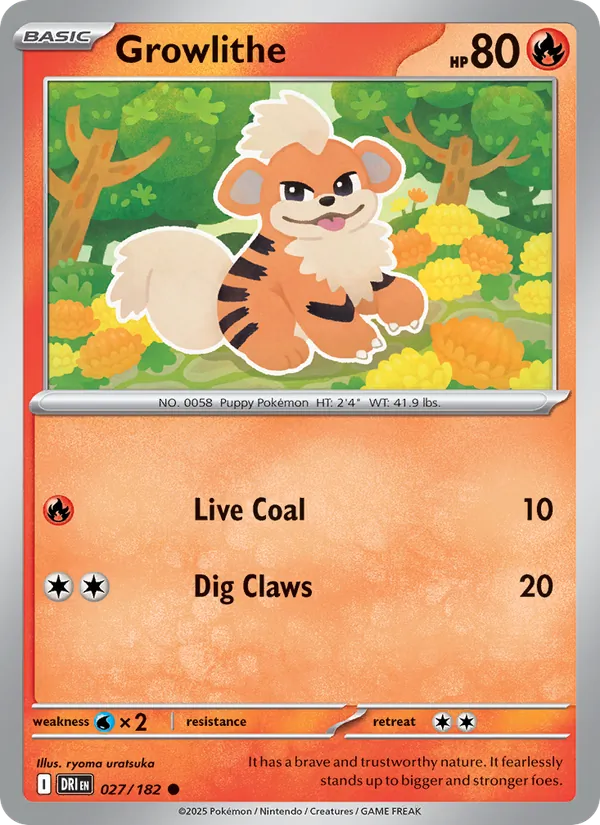 Growlithe 027 – Non-holo