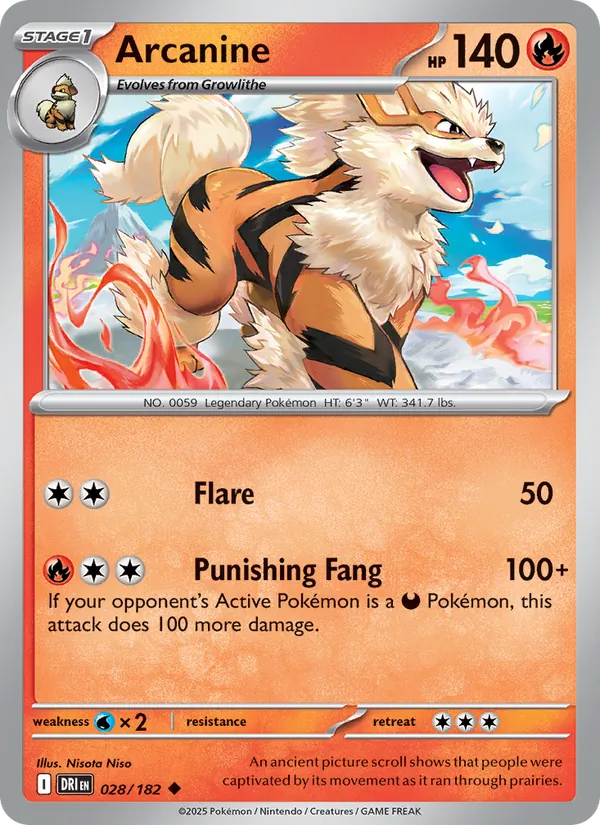 Arcanine 028 – Non-holo