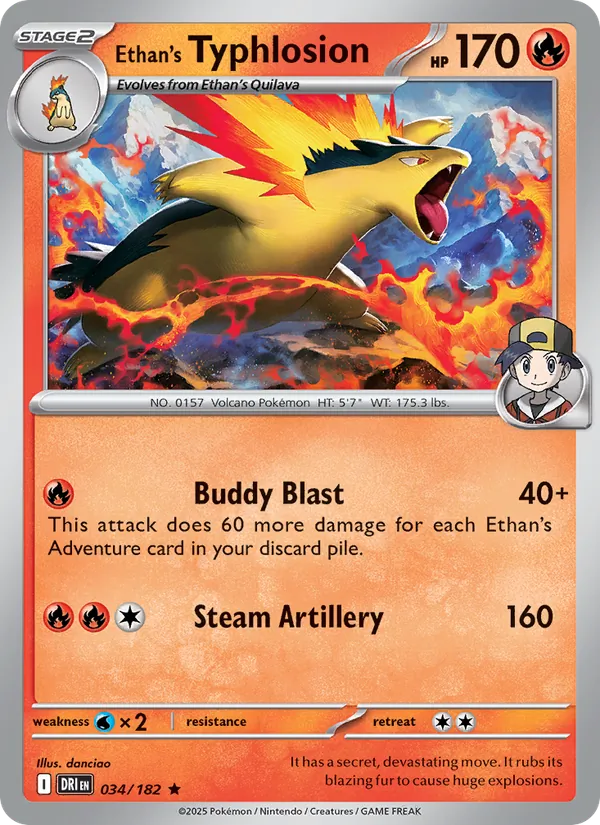 Ethan's Typhlosion 034 – Non-holo