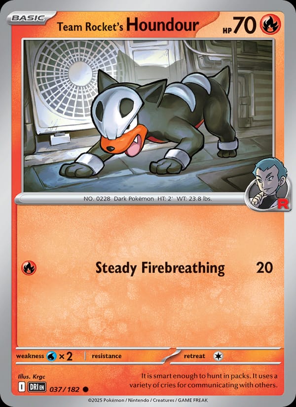 Team Rocket's Houndour 037/182