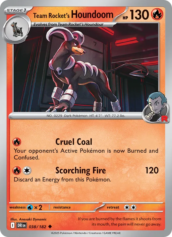 Team Rocket's Houndoom 038 – Non-holo