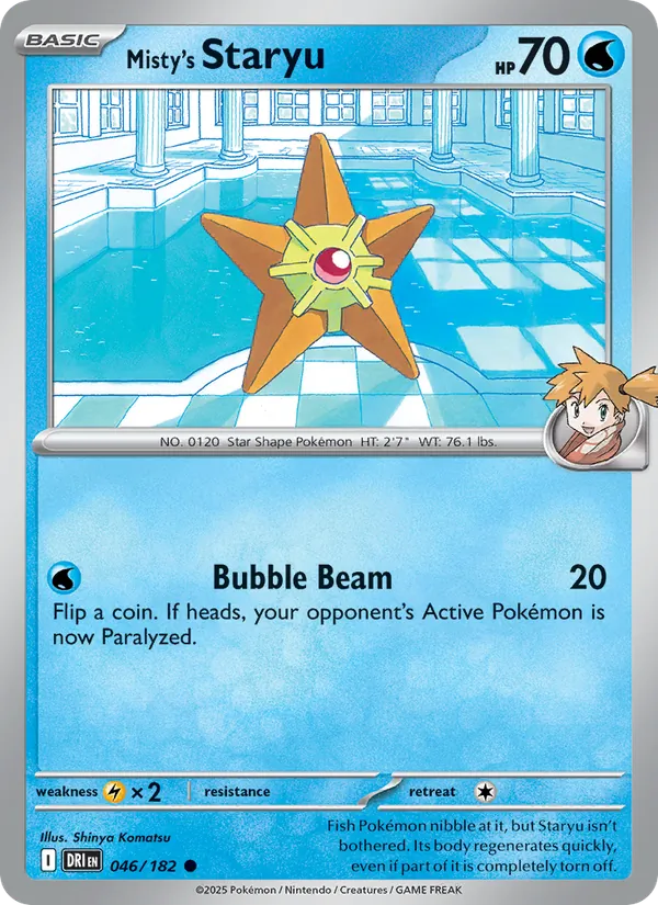 Misty's Staryu 046 – Non-holo