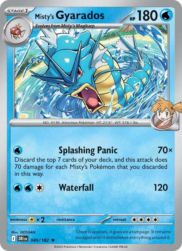 Misty's Gyarados 049 – Non-holo