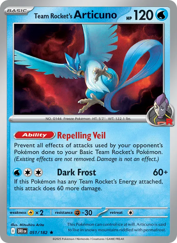 Team Rocket's Articuno 051 – Non-holo