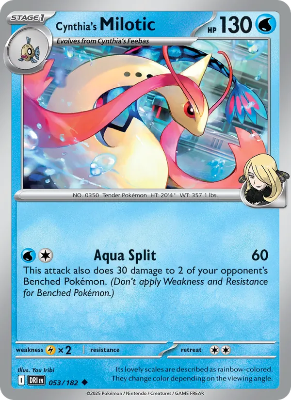 Cynthia's Milotic 053 – Non-holo