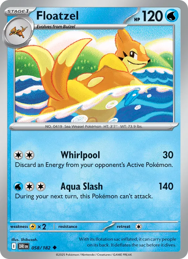 Floatzel 058 – Non-holo