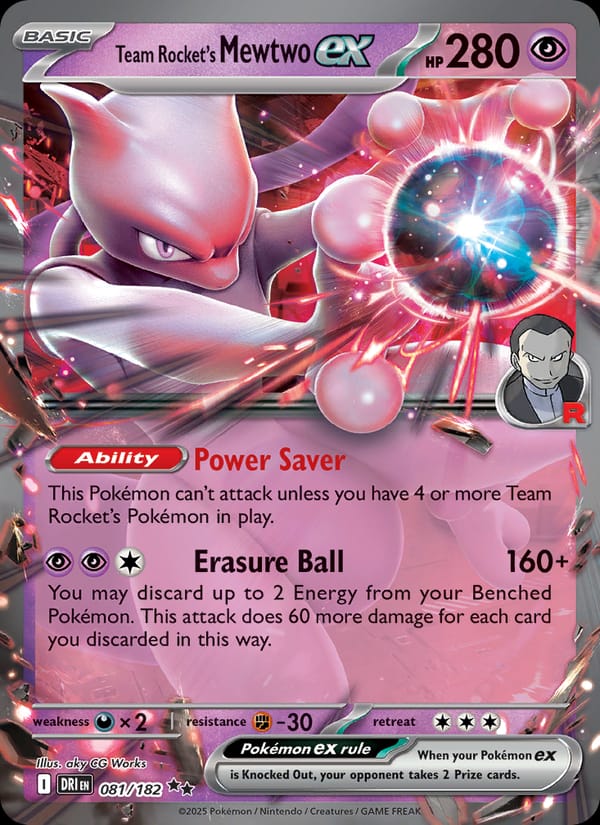 Team Rocket's Mewtwo ex 081/182