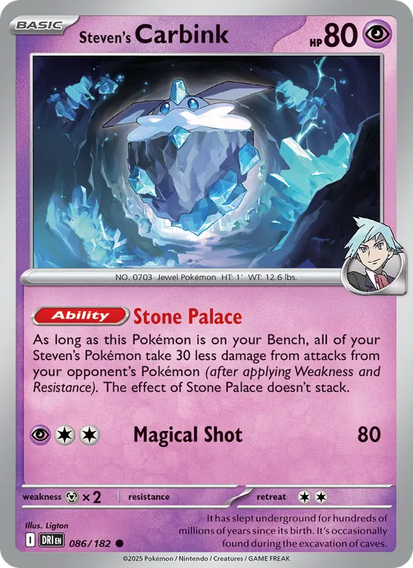 Steven's Carbink 086 – Non-holo