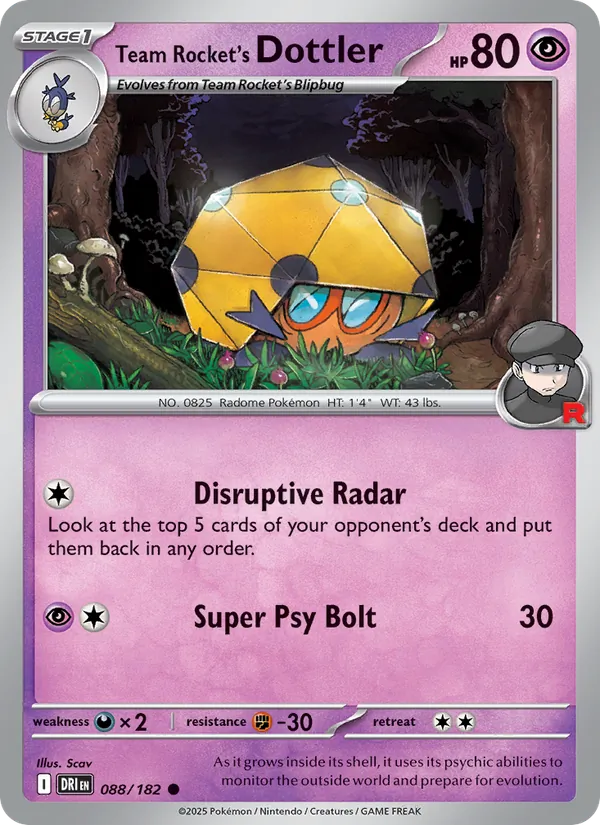 Team Rocket's Dottler 088 – Non-holo