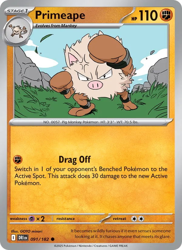 Primeape 091 – Non-holo
