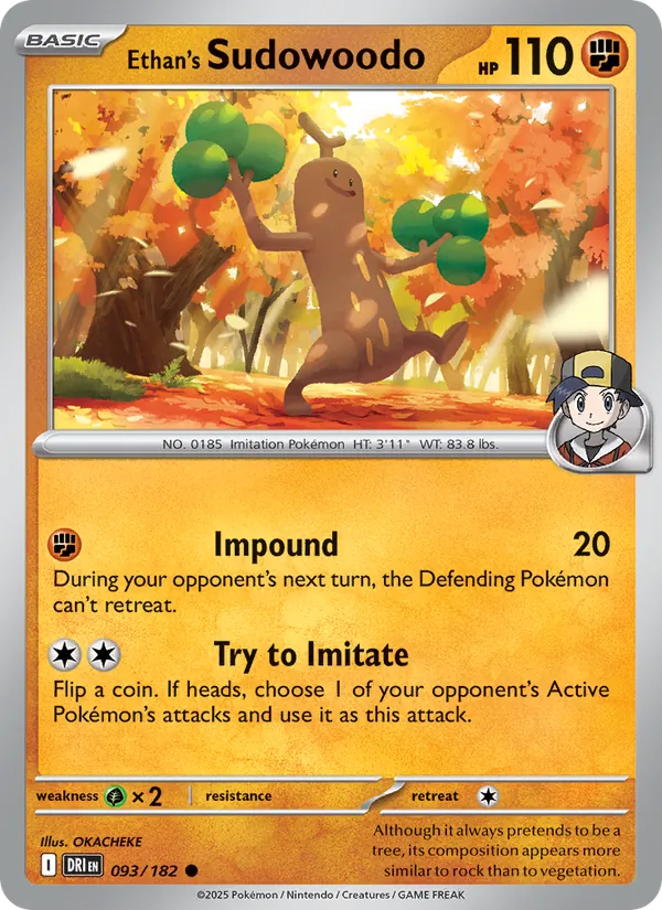 Ethan's Sudowoodo 093 – Non-holo