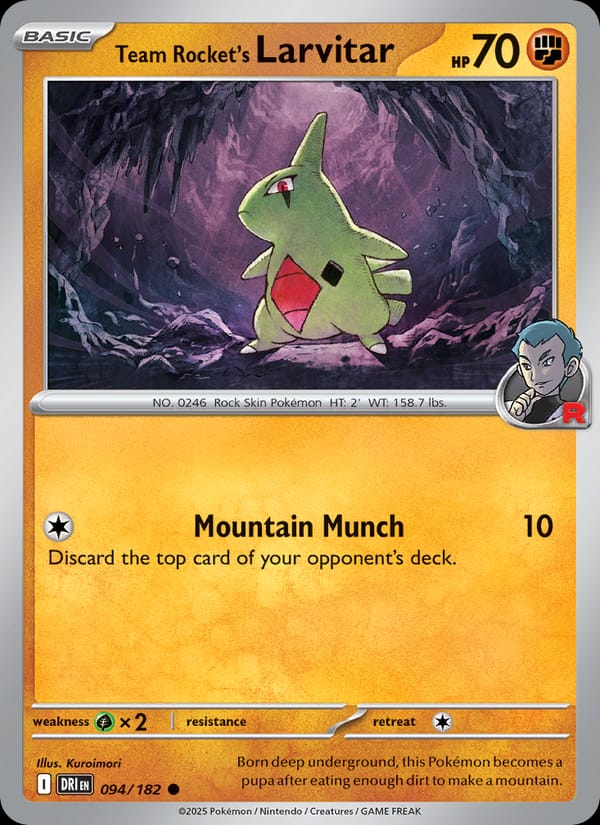 Team Rocket's Larvitar 094/182