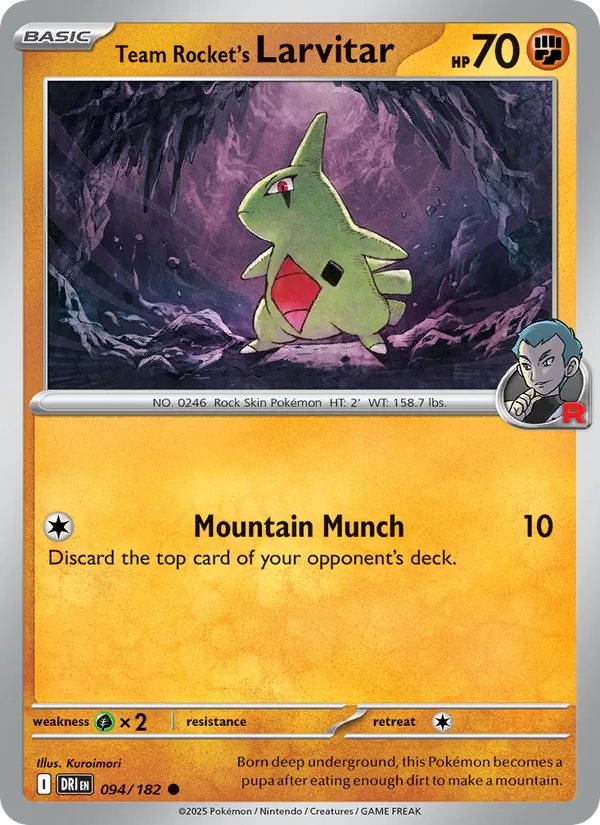 Team Rocket's Larvitar 094 – Non-holo