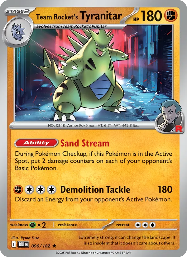 Team Rocket's Tyranitar 096 – Non-holo