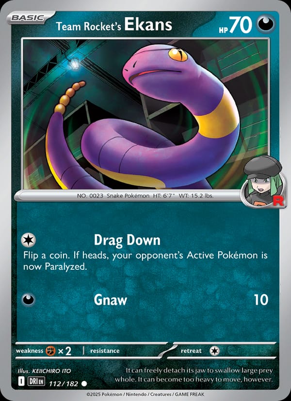 Team Rocket's Ekans 112/182