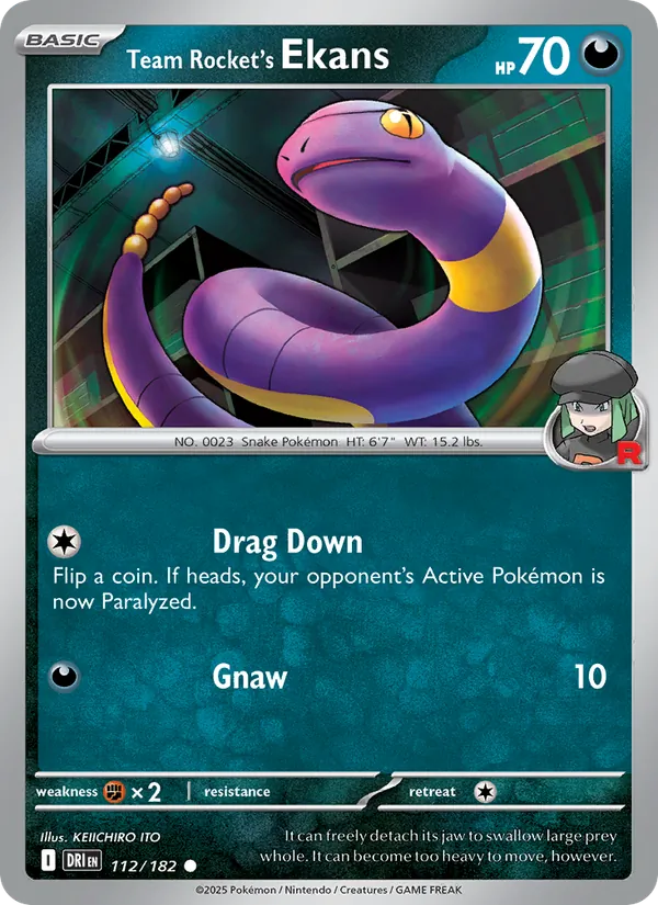 Team Rocket's Ekans 112 – Non-holo
