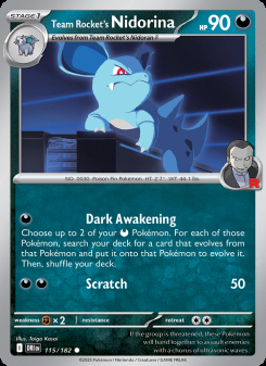 Team Rocket's Nidorina