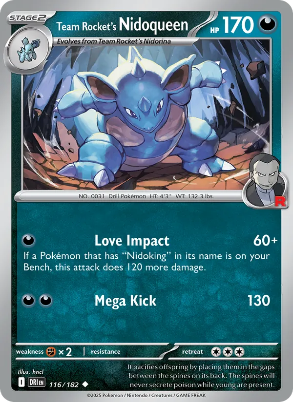 Team Rocket's Nidoqueen 116 – Non-holo