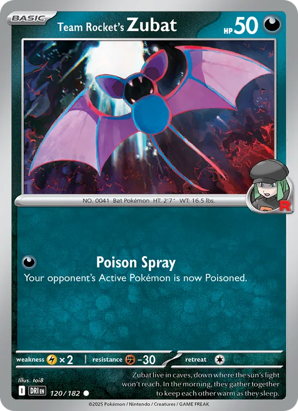Team Rocket's Zubat 120 – Non-holo