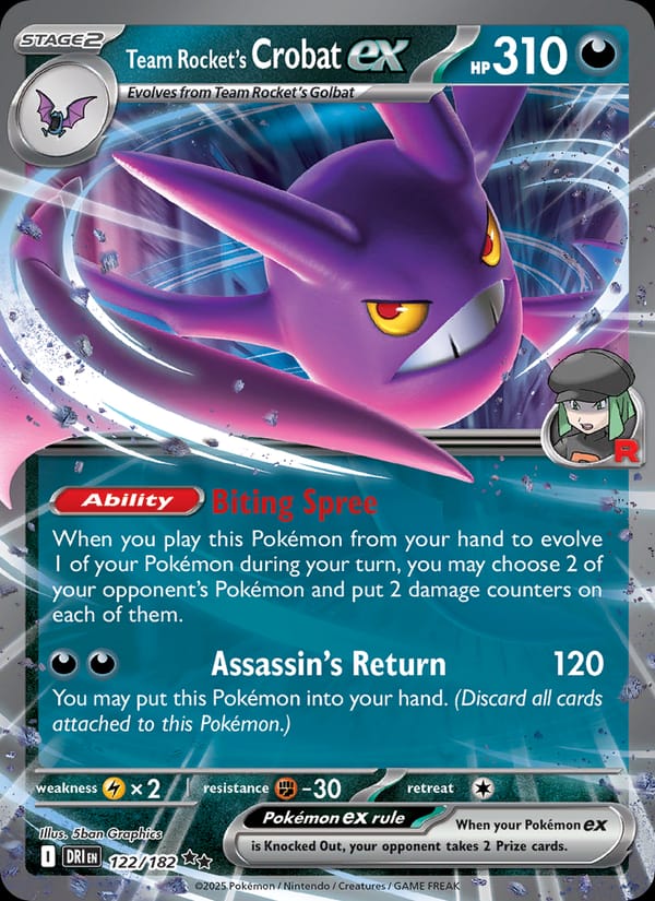 Team Rocket's Crobat ex 122/182