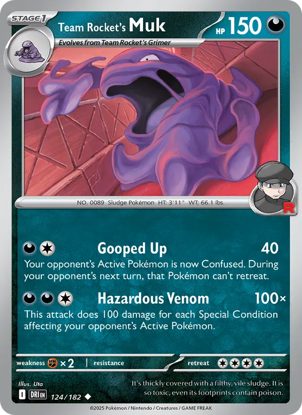 Team Rocket's Muk 124 – Non-holo