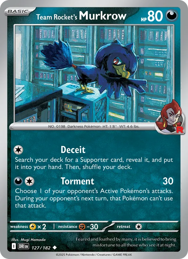 Team Rocket's Murkrow 127 – Non-holo