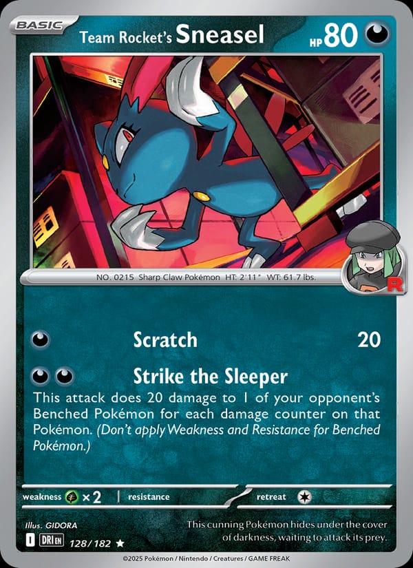 Team Rocket's Sneasel 128/182