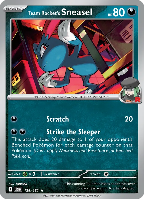 Team Rocket's Sneasel 128 – Reverse Holo