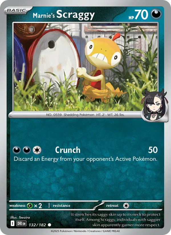 Marnie's Scraggy 132 – Non-holo