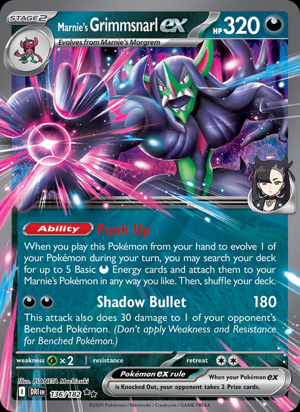 Marnie's Grimmsnarl ex 136/182