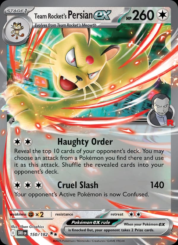 Team Rocket's Persian ex 150/182