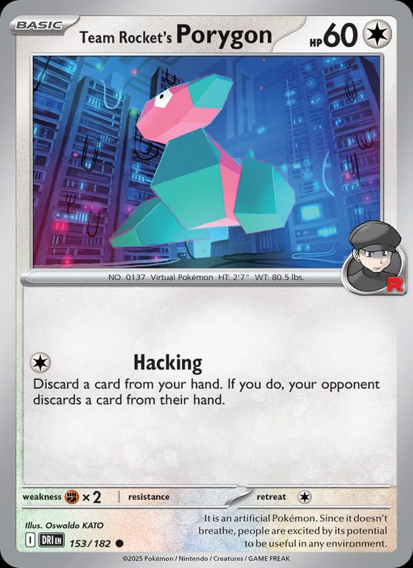 Team Rocket's Porygon 153/182