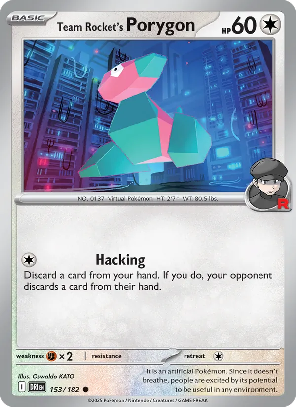 Team Rocket's Porygon 153 – Non-holo
